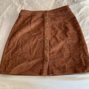 A-Line Corduroy Skirt
